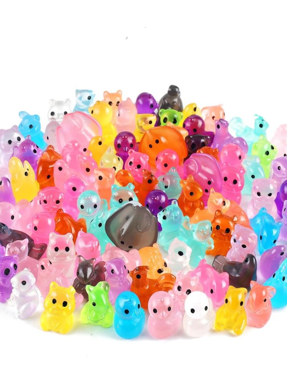 Slime Charms Kawaii Resin Charms 3D Cute Nail Charm Mini Flatback Luminous Anima